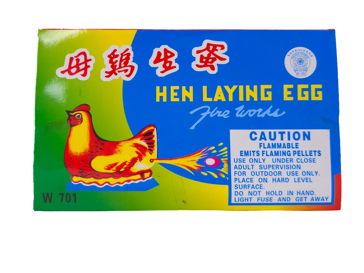 Hen Laying Egg
