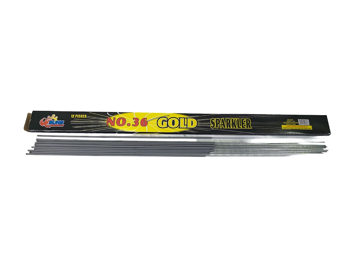 36" Gold Sparklers (Suns)